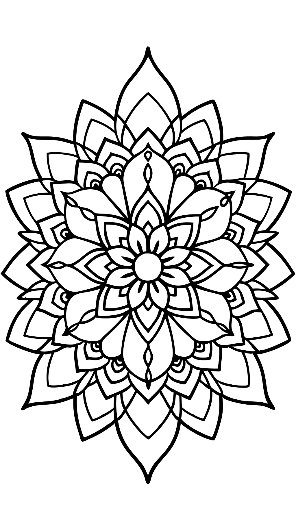 coloriages de mandala fleur